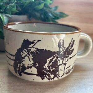 Vintage Down on the Farm Mule Mug